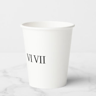 funny 67 roman numeral papieren bekers