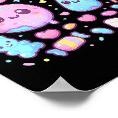 Funny 67 Six Seven Candy 6 7 Meme Gen Alpha Kawaii Poster (Hoek)