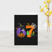 Funny 67 Six Seven Halloween Meme Gen Alpha Kaart (Gele Bloem)
