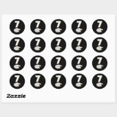 Funny 67 Six Seven Meme Couple Matching Halloween Ronde Sticker (Vel)