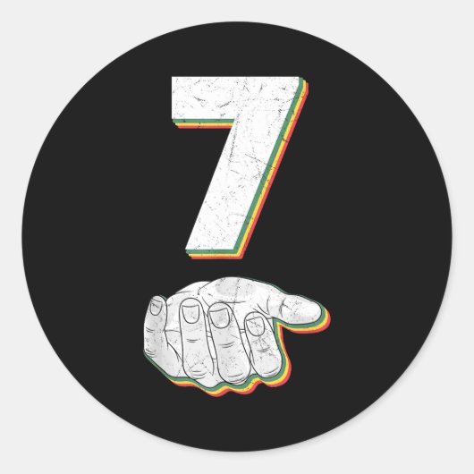 Funny 67 Six Seven Meme Couple Matching Halloween Ronde Sticker (Voorkant)