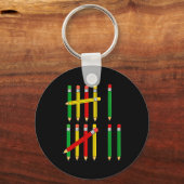 Funny 67 Tally Marks Math For Teachers Students Si Sleutelhanger (Voorkant)