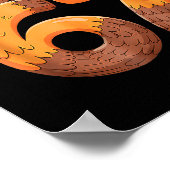 Funny 67 Thanksgiving Turkey Poster (Hoek)