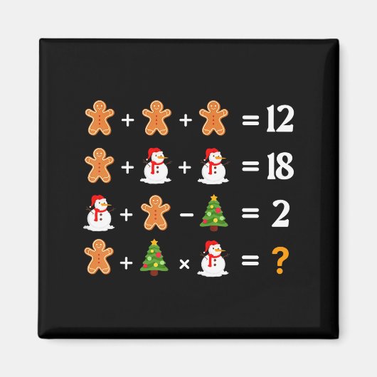 Funny 6 7 Meme Christmas Order Of Operations Math  Magneet (Voorkant)