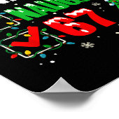 Funny 6-7 Meme Nice Naughty 67 Christmas Brain Rot Poster (Hoek)