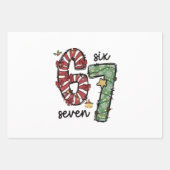 Funny 6 7 Santa Squad Sixty Seven Christmas Inpakpapier Vel (Voorkant 3)