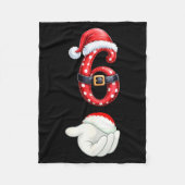 Funny 6 7 Six Seven Meme Couple Matching Christmas Fleece Deken (Voorkant)