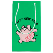 Funny 6 Cartoon Cochon Année 2019 Petit sac cadeau (Devant)
