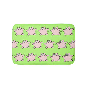 Funny 6 Cartoon Illustratie Varken Kies Kleurpad Badmat