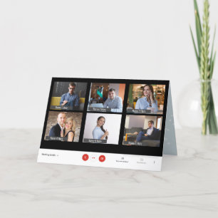 Funny 6 Spot Zoom Noël Carte de voeux de Noël