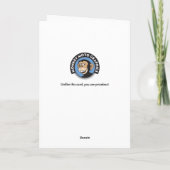 Funny 70e carte d'anniversaire pour hommes (Dos)