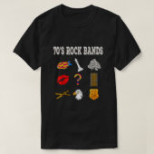 Funny  70's Rock Band T-shirt (Design voorkant)