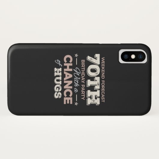 Funny 70ste verjaardag gezegden Case-Mate iPhone case (Achterkant (horizontaal))