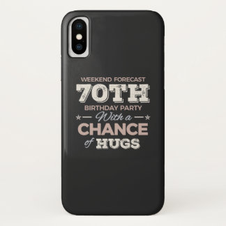 Funny 70ste verjaardag gezegden iPhone x hoesje