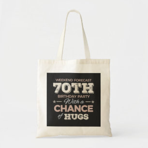 Funny 70ste verjaardag gezegden tote bag