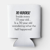 Funny 70th Birthday Gift Blikjeskoeler (Achterkant)