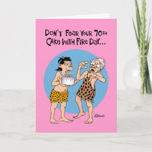 Funny 70th Birthday Kaart