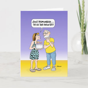 Funny 70th Birthday Kaart