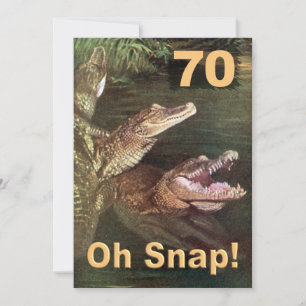 Funny 70th Birthday Party Invitations Kaart