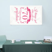 Funny 70th Birthday 'Perfection' Spandoek (Beurs)
