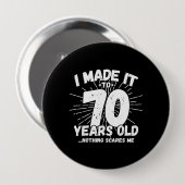 Funny 70th Birthday Quote Sarcastic 70 Year Old Ronde Button 4,0 Cm (Voorkant /achterkant)