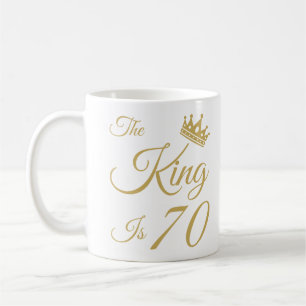 Funny 70th Birthday voor mannen Koffiemok