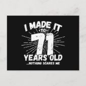 Funny 71st Birthday Quote Sarcastic 71 Year Old Briefkaart (Voorkant)