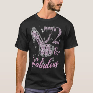 Funny 72 Fabully Sparkly PPompen Shoes 72th Birth T-shirt