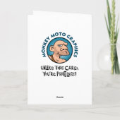 Funny 72e carte d'anniversaire (Dos)