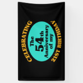 Funny 75th Birthday Gag Gift Spandoek (Verticaal)