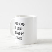 Funny 75th Birthday Gift Koffiemok (Voorkant links)