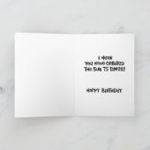 Funny 75th Birthday Kaart (Binnen)