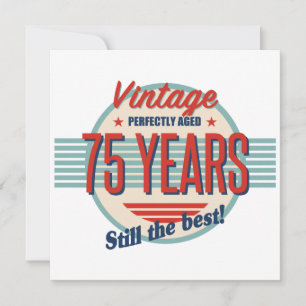Funny 75th Birthday Old Fashioned Kaart