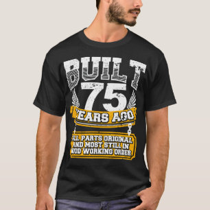 Funny 75th Birthday Shirt Vintage 75 jaar A