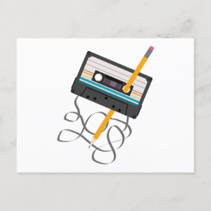 Funny 80s Muziek Retro Cassettebandje Feestdagenkaart