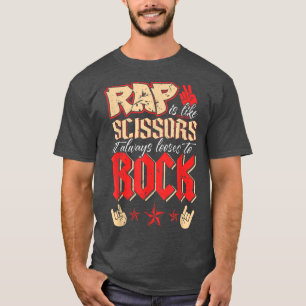 Funny 80s Rock Music Band Fan Rocker, Rap is als T-shirt