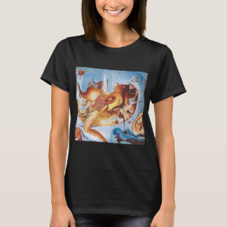 Funny 80s Rock Music Band Sunset Mark Illustrator T-shirt