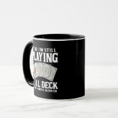 Funny 80th Birthday Card Player Mug  (Devant gauche)