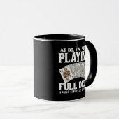 Funny 80th Birthday Card Player Mug  (Devant droit)