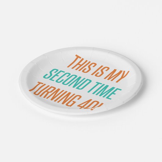 Funny 80th Birthday for Women Papieren Bordje (Gekanteld)