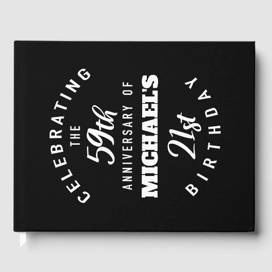 Funny 80th Birthday, gepersonaliseerd Gastenboek (Voorkant)