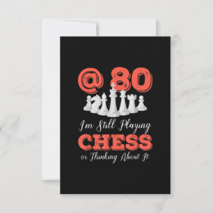 Funny 80th Birthday Gift - 80-jarige Chess Queen Kaart