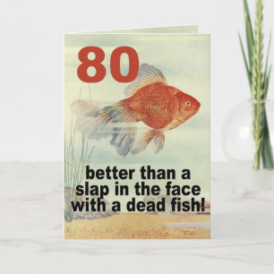 Funny 80th Birthday Kaart