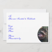 Funny 80th Birthday Party Invitations Kaart (Achterkant)