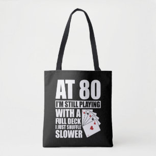 Funny 80th Birthday Poker Player 80 Year Old Draagtas