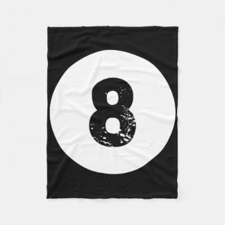 Funny 8 Ball Magic Billiards Pool Lazy Halloween C Fleece Deken