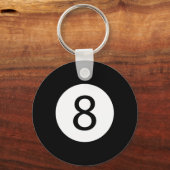 Funny 8 Ball Magic Billiards Pool Lazy Halloween C Sleutelhanger (Voorkant)