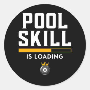 Funny 8 Ball Quote Sports Billiard Pool Ronde Sticker