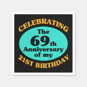 Funny 90th Birthday Gag Gift Servet