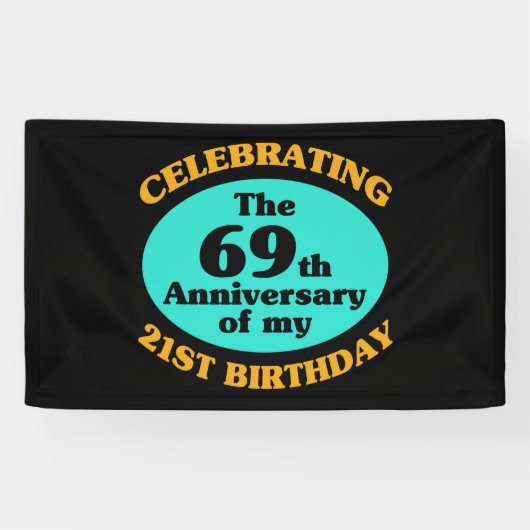 Funny 90th Birthday Gag Gift Spandoek (Horizontaal)